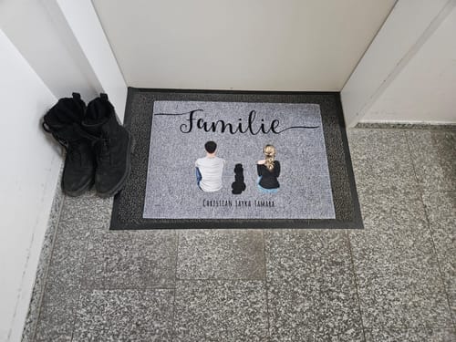 Tamara M. review of Pärchen - Individuelle Fußmatte image 1 out of 1