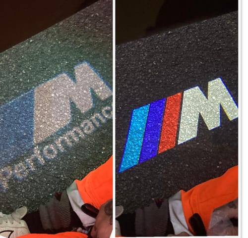 Customer photo review of BMW F SERIES DOOR LIGHTS