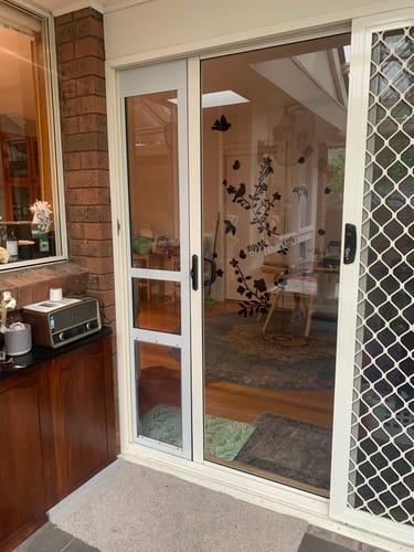 Customer photo review of Patio Pet Door Insert