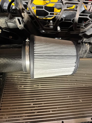 Customer photo review of RPM Can-Am Maverick R Carbon Fiber High Flow Intake System