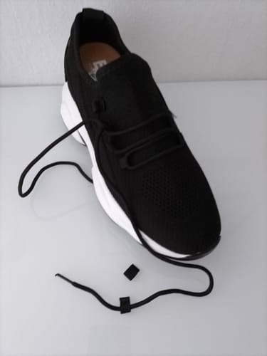 Customer photo review of ELEVATESHOES WHITE CASUAL