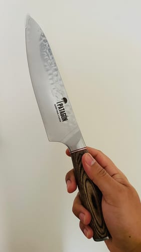 Customer photo review of Cuchillo Parrillero Acero Alemán 3 capas hoja 20 PATAGÓN - VIVA EL ASADO