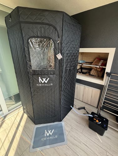 Customer photo review of Sauna Portátil 2.0 + Alfombra antideslizante GRATIS