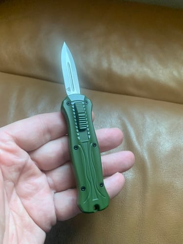 Customer photo review of VT Black Rocket Mini OTF Knife