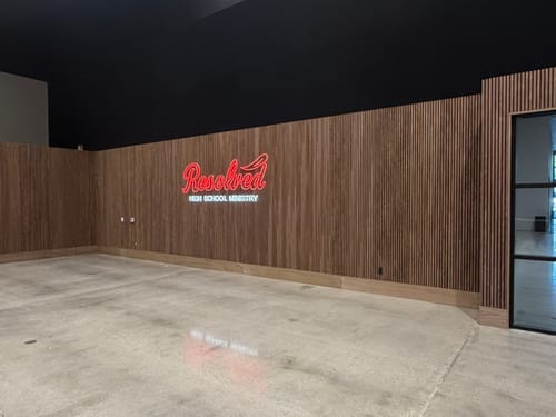 Customer photo review of Acoustic Slat Wall Panel | Walnut | Premium 3-sided Wood Veneer