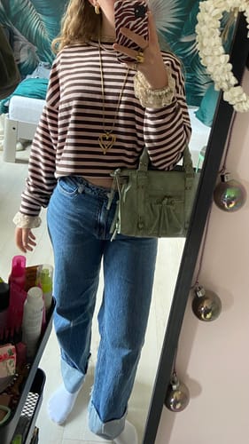 Customer photo review of Mini it girl bag Matcha
