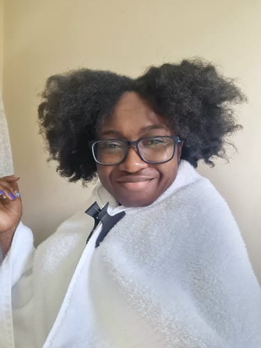 Customer photo review of Wild Rose Anti-Humidity Firm Hold Hair Gel