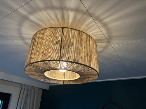 undefined review of Urban Interiors - Plafondlamp - Drum Jute - Ø45 image 1 out of 1