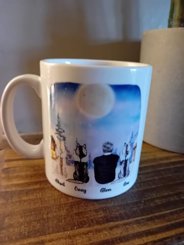 Customer photo review of Man & Dogs - Best Dog Dad Ever Personalised Mug