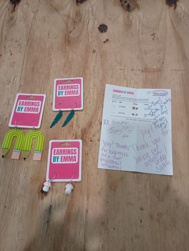 Andrea T. review of Megaphone Studs Hypoallergenic Earrings for Sensitive Ears Made with Plastic Posts image 1 out of 1