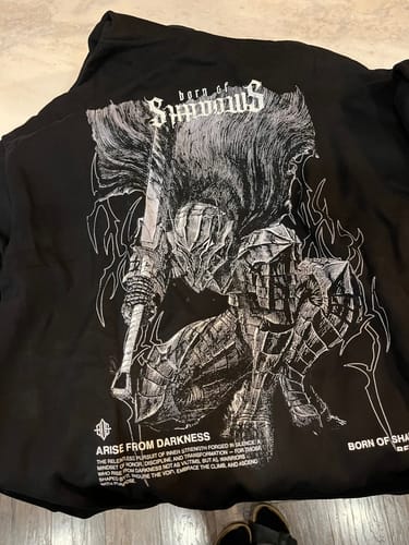 Customer photo review of Berserk 'The Black Swordsman' Oversized Hoodie