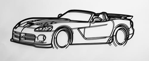 Customer photo review of Your Custom Car Silhouette Metal Wall Art Service