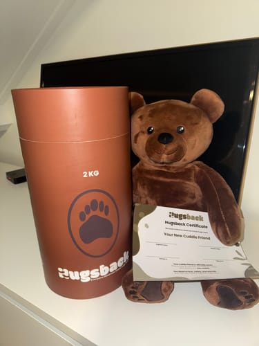Fotorecensie van een klant over Beer – Verzwaringsknuffel 2 kg
