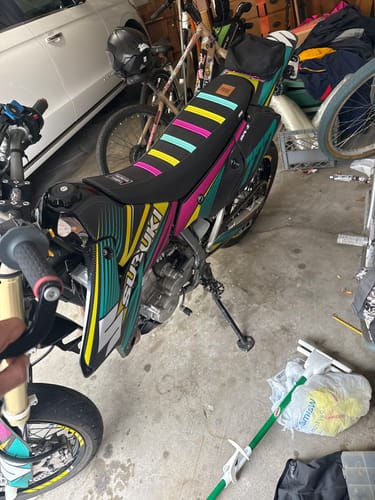 Customer photo review of Custom Seat Cover: 2017 Suzuki DR-Z 400SM