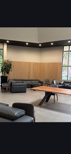 Customer photo review of End Piece - Slat Wall Panel | Natural Oak