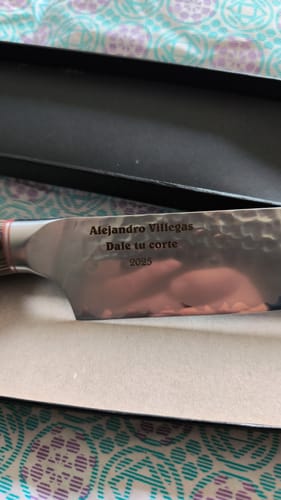 Customer photo review of Cuchillo Parrillero Acero Alemán 3 capas hoja 20 PATAGÓN - VIVA EL ASADO