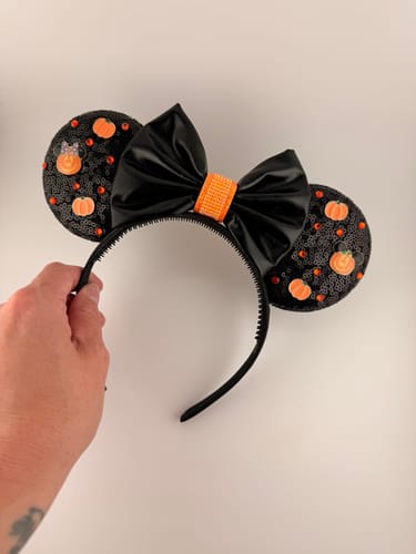 Customer photo review of LAST CHANCE - Halloween Charms Mickey Ears