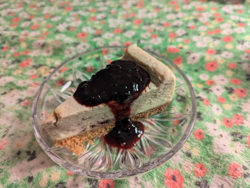 Customer photo review of Seasonal Cheesecake - Marionberry
