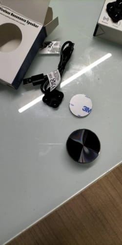 Customer photo review of BoomyDrop - Speaker mit Flächen-Sound-Technologie