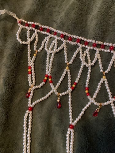 Customer photo review of Yiyu 异域 Foreign Lands Pearl Tassel Belt Hanfu Accessory