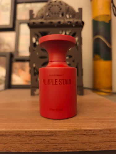 Recensione con foto di un cliente su Purple Stain