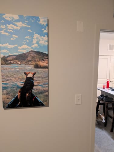 Customer photo review of Create Your Own Canvas Set - Tall Portrait