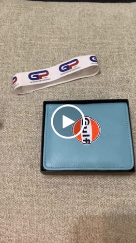 Customer video review of Gulf Leather Wallet in Gulf Blue