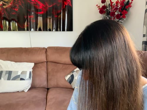 Customer photo review of Instant Dye Shampoo