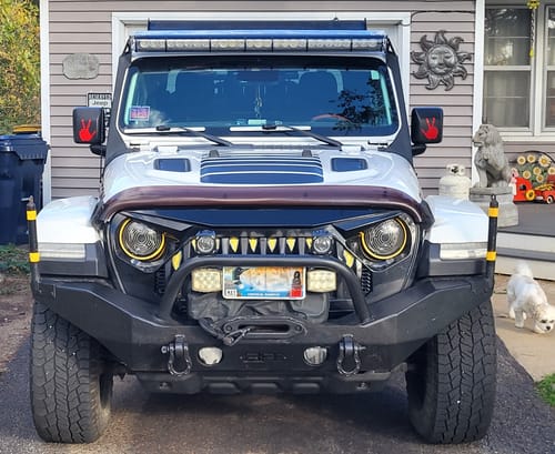 Customer photo review of Light Bar Cover – LED Silencer