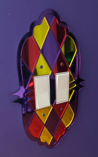 Customer photo review of Jester's Illusion Light Switch Cover