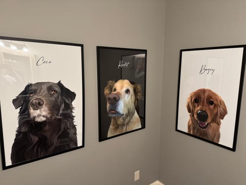 Customer photo review of Classic Framed Portrait - One Pet