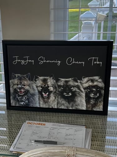 Customer photo review of Pet Art Canvas Wrap