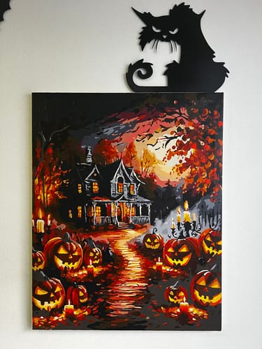 Customer photo review of Halloween Night - Paint by Numbers Kit