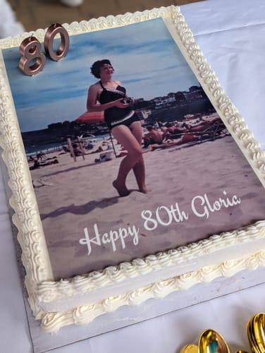 Customer photo review of A3 Rectangle Custom Edible Icing Image