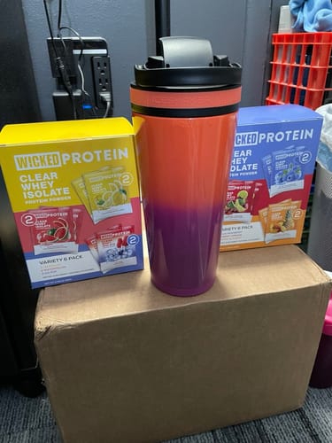 Customer photo review of WICKED Protein Powder Sampler Bundle Deal (PRE ORDER)
