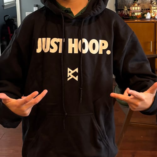 Customer photo review of Just Hoop Hoodie