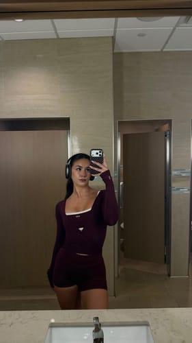 Customer photo review of The Ballet Wrap / Black-Cherry