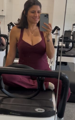 Customer photo review of The Sculpt Onesie / Black-Cherry