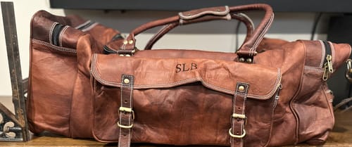 Customer photo review of Traveler Weekender Duffle Bag + FREE Toiletry Bag