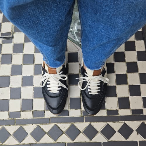 Customer photo review of Willow All Day Trainers - Black