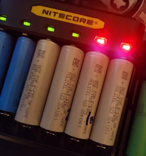Customer photo review of Molicel P45B 21700 4500mAh 45A Battery