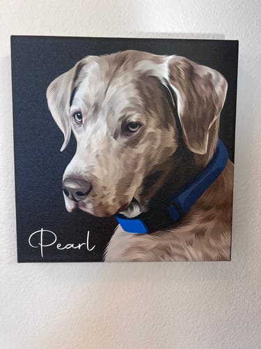 Customer photo review of Pet Art Canvas Wrap