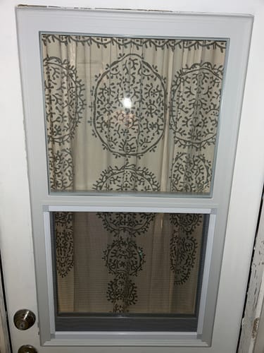 Customer photo review of Venting 1 Lite Glass and Frame Kit (Half Lite)