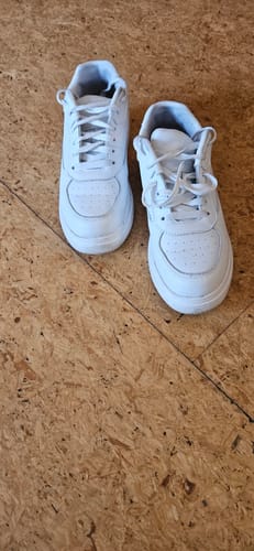 Customer photo review of ELEVATESHOES WHITE CASUAL