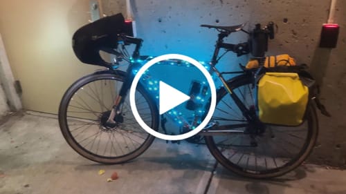 Customer video review of HORI 1300 DUAL MOUNTED BIKE LIGHT