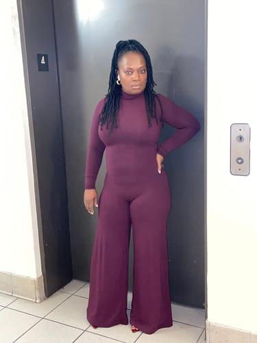 Customer photo review of NW Sculpt Wide-Leg Jumpsuit