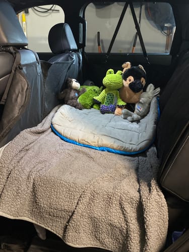 Customer photo review of Car Door Covers That Stay In Place - Large