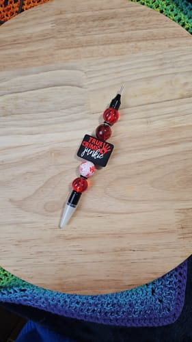 Customer photo review of Wholesale 2pcs Beadable Pens Nail art Double-head drill pen DIY tools with wax blotting dot decal appliqué pen