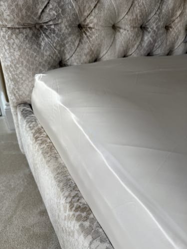 Customer photo review of Ivory Pure Silk Fitted Sheet