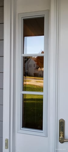 Customer photo review of Clear 3 Lite Glass and Frame Kit (Half Sidelite 10" x 38" Frame Size)